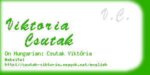 viktoria csutak business card
